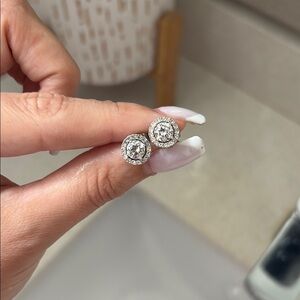 Elegant Silver Stud Earrings